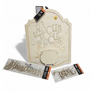 NEW Make Market DIY plywwod Halloween decor paint‎ arts and crafts witchy